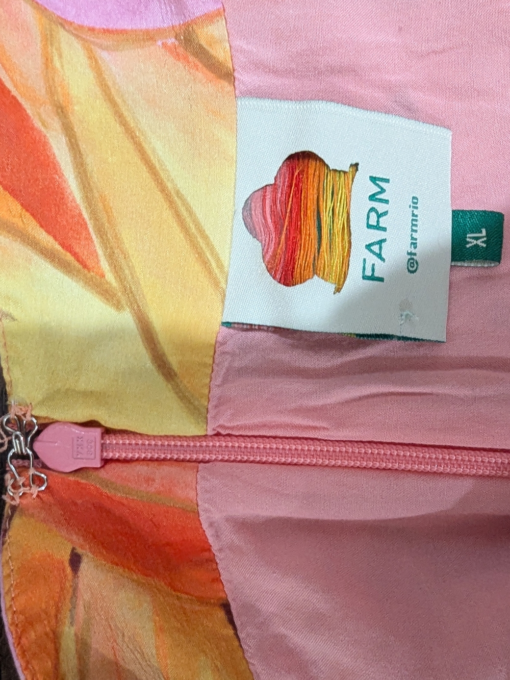 FARM Rio Pink, Orange & Yellow Floral Maxi Dress - Picture 7 of 9